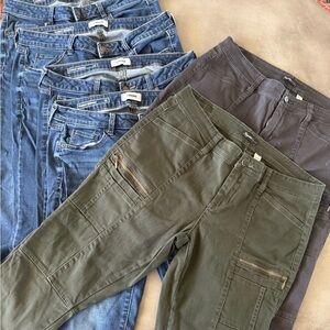 Bundle of 6 pairs of women’s pants size 12.